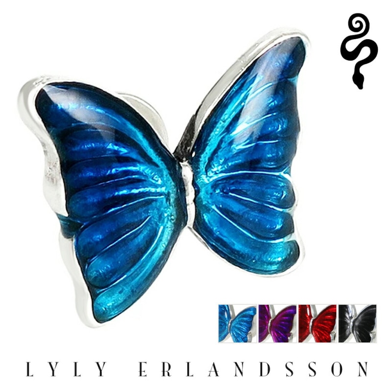 LYLY ERLANDSSON 選べる4カラー モルフォ 蝶 ピアス 1P 片耳用
