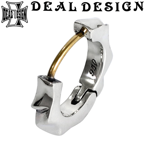 DEAL DESIGN ディールデザイン SILK CUT HOOP ピアス シルバーピアス