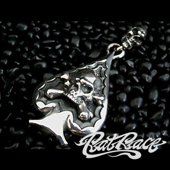 ラットレース Rat Race スペードスカルトップ RAT RACE ラットレース エースオブスペードトップ シルバー
