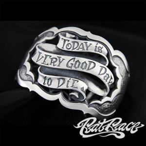 RAT RACE ラットレース メッセージオンリボンバングル シルバーバングル リボン メッセージ バングル ブレスレット ブレス シルバー925|メンズアクセサリー
