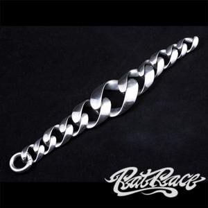 RAT RACE ラットレース R.A.W 喜平グラデーションブレスレット シルバーブレスレット ブレスレット 腕輪 喜平チェーン シンプル ブレス|メンズアクセサリー