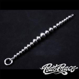 RAT RACE ラットレース R.A.W ビーズグラデーションブレスレット シルバーブレスレット ブレスレット 腕輪 ビーズ シンプル ブレス|メンズアクセサリー