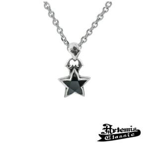 アルテミスクラシック イブニングスターチャーム(ブラック) Artemis Classic チェーンなし シルバーペンダント スター 星 星形 ペンダント|メンズアクセサリー