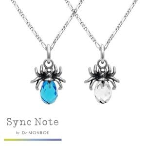 Dr MONROE ドクターモンロー シンクノート スパイダーペンダント チェーン付き スパイダー 蜘蛛 ネックレス シルバーネックレス|メンズアクセサリー