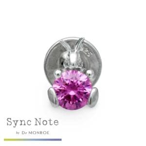 Dr MONROE ドクターモンロー シンクノート バニースタッズピアス 1P 片耳 うさぎ バニー ピアス シルバーピアス スタッドピアス|メンズアクセサリー