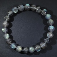 ラブラドライト ブレスレット 7A グレード 7.5mm 16.5cm レディースS