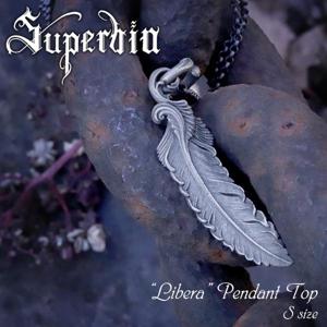 リベラ ペンダントトップ チェーンなし Sサイズ 羽根 シルバー ペンダント トップ ヘッド シルバー925 ネックレス 羽 ロココ調 バロック|メンズアクセサリー