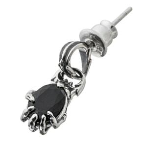 アルテミスクラシック ArtemisClassic スカルハンドピアス 1P 片耳用 ACE0178 シルバー925 スタッズピアス メンズ ジルコニア CZ 髑髏|メンズアクセサリー