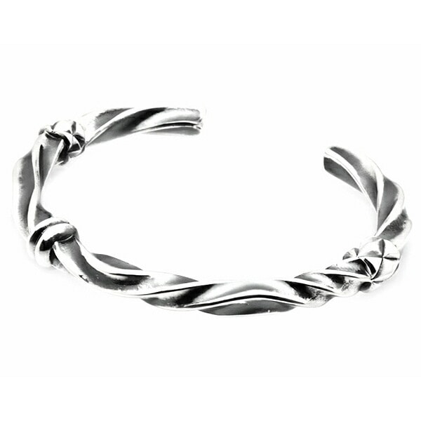銀950　バングル　ペルー DEAL DESIGN ディールデザイン REVERSE TWIST BANGLE シルバー