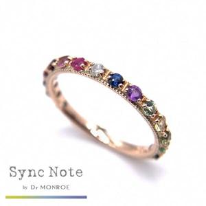 Dr MONROE ドクターモンロー シンクノート K10 ゴールド ハーフエタニティーリング SND-019-K10 指輪 7〜15号 金 10K 10金 ブランド|メンズアクセサリー