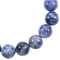 ソーダライト ブレスレット 10mm 17～19cm M～LL サイズ 天然石