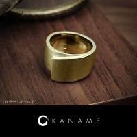 メ*8様 【遺品整理】金、銀リング 指輪 メンズ : 八尺瓊勾玉 勾玉 リング(金陰) シルバー K18 ゴールド