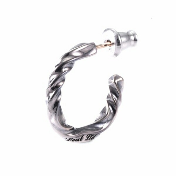 DEAL DESIGN ディールデザイン RT:HOOP シルバー フープピアス 1P 片耳用 シルバーピアス フープ ピアス シルバー950 ウェーブ 波