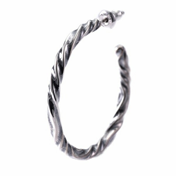 DEAL DESIGN ディールデザイン RT:LARGE HOOP シルバー フープピアス 1P 片耳用 ラージ シルバーピアス フープ ピアス シルバー950