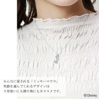 ディズニー ミッキー プレート ネックレス ミッキーマウス K10
