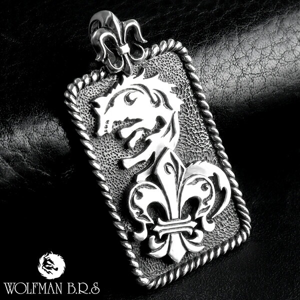 ウルフマン ホワイト ファング ウルフ フレア ペンダント シルバー