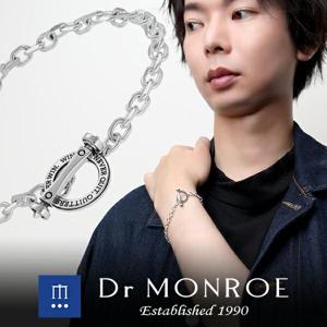 Dr MONROE ドクターモンロー チェーン ブレスレット 英字 メッセージ シルバーブレスレット メンズブレスレット シルバー チェーンブレス|メンズアクセサリー