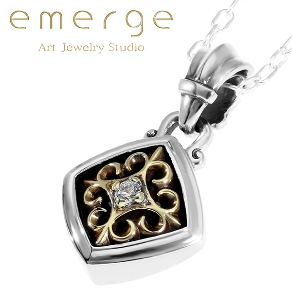 emerge エマージュ グローリー コンビ ペンダント チェーン付き 