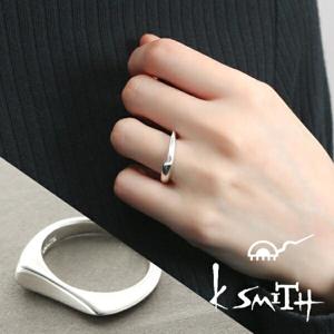 K-SMITH シンプル カーブ リング 7〜13号 シルバーアクセサリー シルバー925 ウェーブ シルバーリング レディースリング スタイリッシュ|メンズアクセサリー
