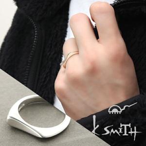 K-SMITH シンプル カーブ リング 11〜21号 シルバーアクセサリー シルバー925 ウェーブ シルバーリング メンズリング スタイリッシュ|メンズアクセサリー