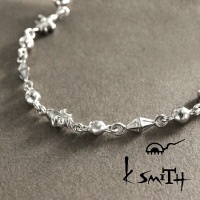 シルバー　ブレスレット　k-smith 楽天市場】K-SMITH ボンズ ブレスレット 20cm シルバー