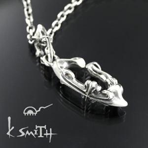 K-SMITH アンティーク風 クロス ネックレス シルバーアクセサリー シルバー925 十字架 装飾 シルバーネックレス メンズネックレス|メンズアクセサリー