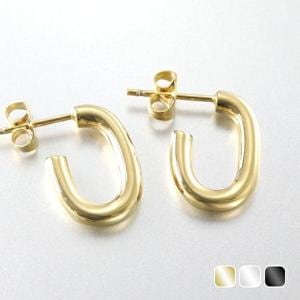 VAYACONDIOS 選べる3カラー ステンレス チェーンコマ ピアス 2P 両耳用 スタッドピアス サージカルステンレス 金属アレルギー|メンズアクセサリー