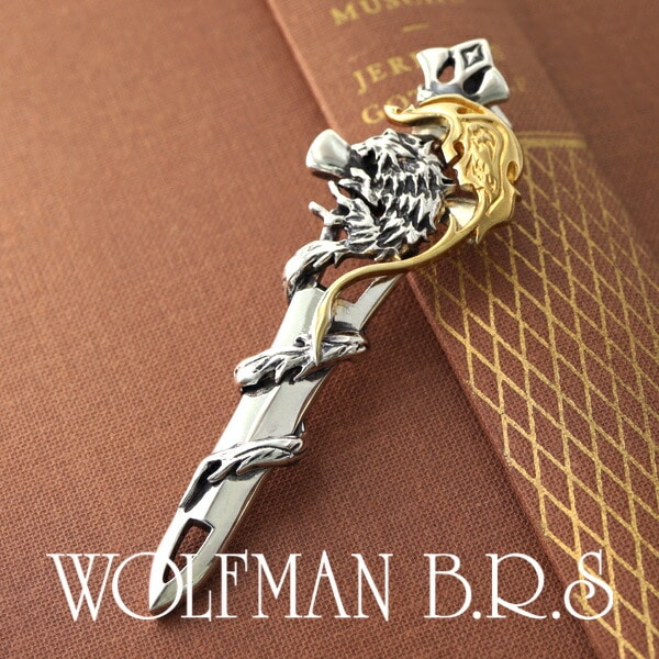 ウルフマン BRS ダークナイツウルフ ゴールド ペンダントトップ