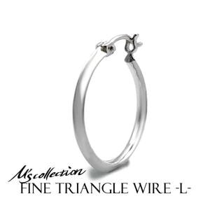 M's collection ॺ쥯 FINE D. TRIANGLE WIRE L 22mm աץԥ 1P Ҽ С925 С꡼ ԥ