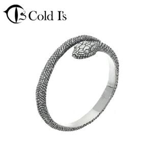Cold I's アオダイショウ 巻きつき リング S 1〜20号 シルバー925 指輪 ピンキーリング シルバーアクセサリー 青大将 ヘビ 蛇 スネーク パイソン ボア