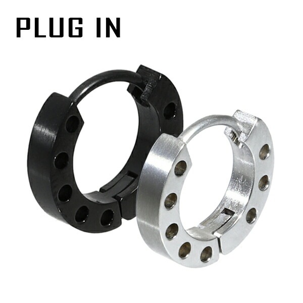 PLUG IN ���٤�2���顼 ���ƥ�쥹 �ѥ�� 14mm �ա��ץԥ��� 1P �Ҽ��� ���������륹�ƥ�쥹 ��󥰥ԥ��� �ԥ��� ���ƥ�쥹�ԥ��� ��°����륮��