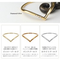 K18ゴールドリング　V字型　ルビー7 ダイヤ7 指輪 18金 ルビー リング 花 ピンキーリング フラワー 誕生石 7