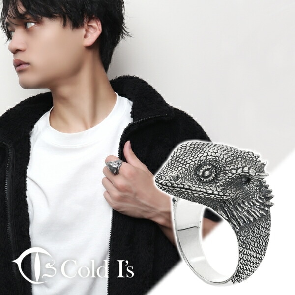 Cold I's フトアゴヒゲトカゲ ヘッド ペンダント ネックレス