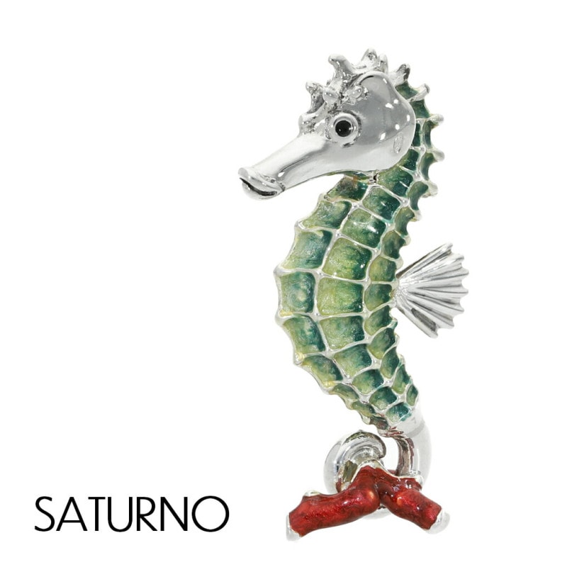 サツルノ タツノオトシゴ オブジェ Lサイズ シルバー925