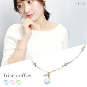 Irise coffret ���ꥹ���ե� ŷ���� K10 ������� ��������֥쥹��å� �ɥ��å� ���㡼�� 16.5cm ��ǥ����� 10�� 10k K10YG ���������������