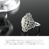 【抜群の存在感】 エスニック シルバー 925 刻印 リング 19号 超大ぶり リング シルバー925 太め 印台 風神 雷神 彫り 17号 19号 21号