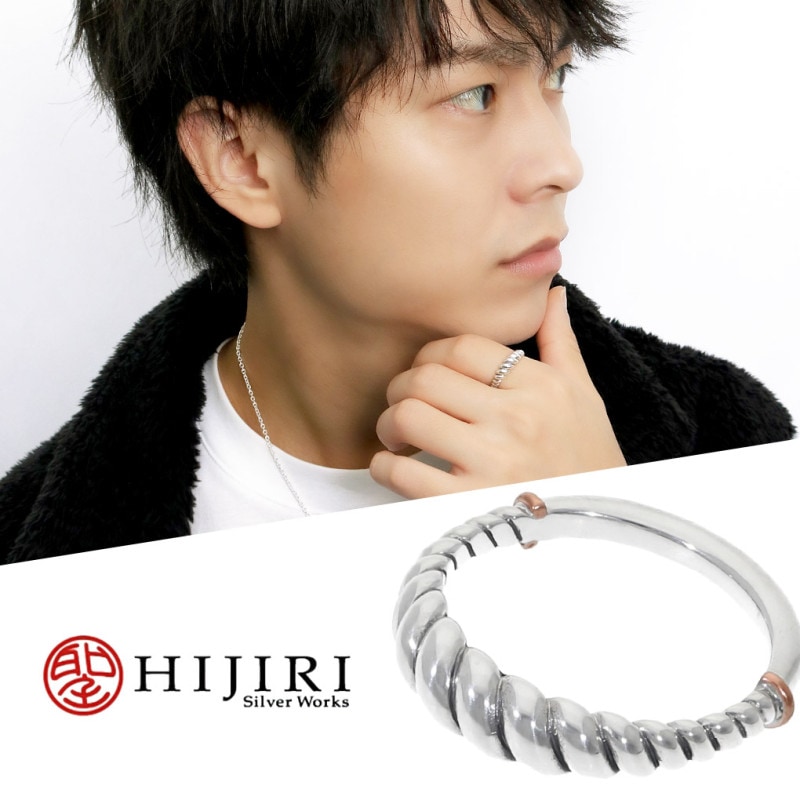 聖 HIJIRI しめ縄のリング 細 指輪 シルバー リング 5〜21号 ブランド シルバー925 縄 ロープ 神社 神具 祭具 モチーフ 和風 和柄 シンプル