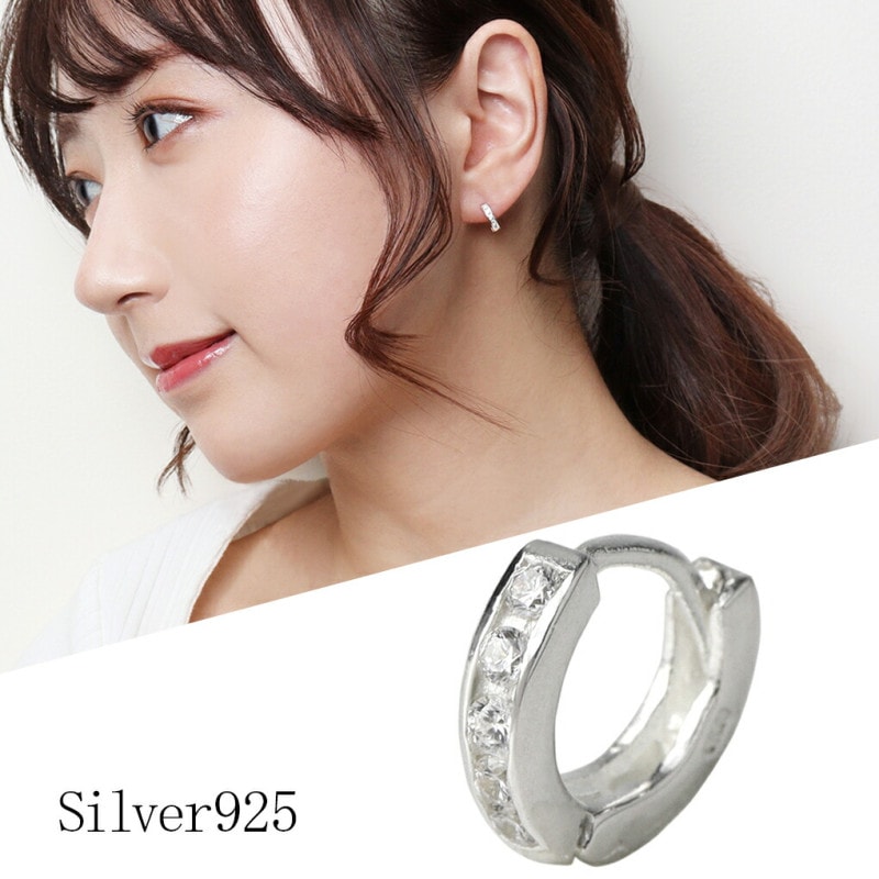 ���륳�˥� �ա��ץԥ��� 1P �Ҽ��� 10mm �ۥ磻��CZ �ԥ��� ����С��ԥ��� ����С�925 �� ����С����������꡼ �ա��� ���ޤ켰 �ݷ� ����