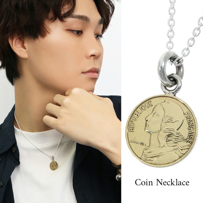 コイン ペンダント 5サンチーム 女神像 ゴールド ネックレス