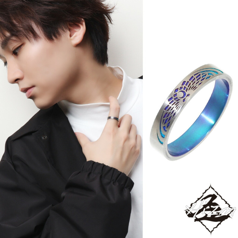 Hizm 純チタン 月華 グラデーション リング 指輪 4mm幅 1～30号 チタン