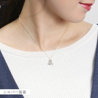 Blue Cat テディベア ミニチュア ペンダント ネックレス シルバー925