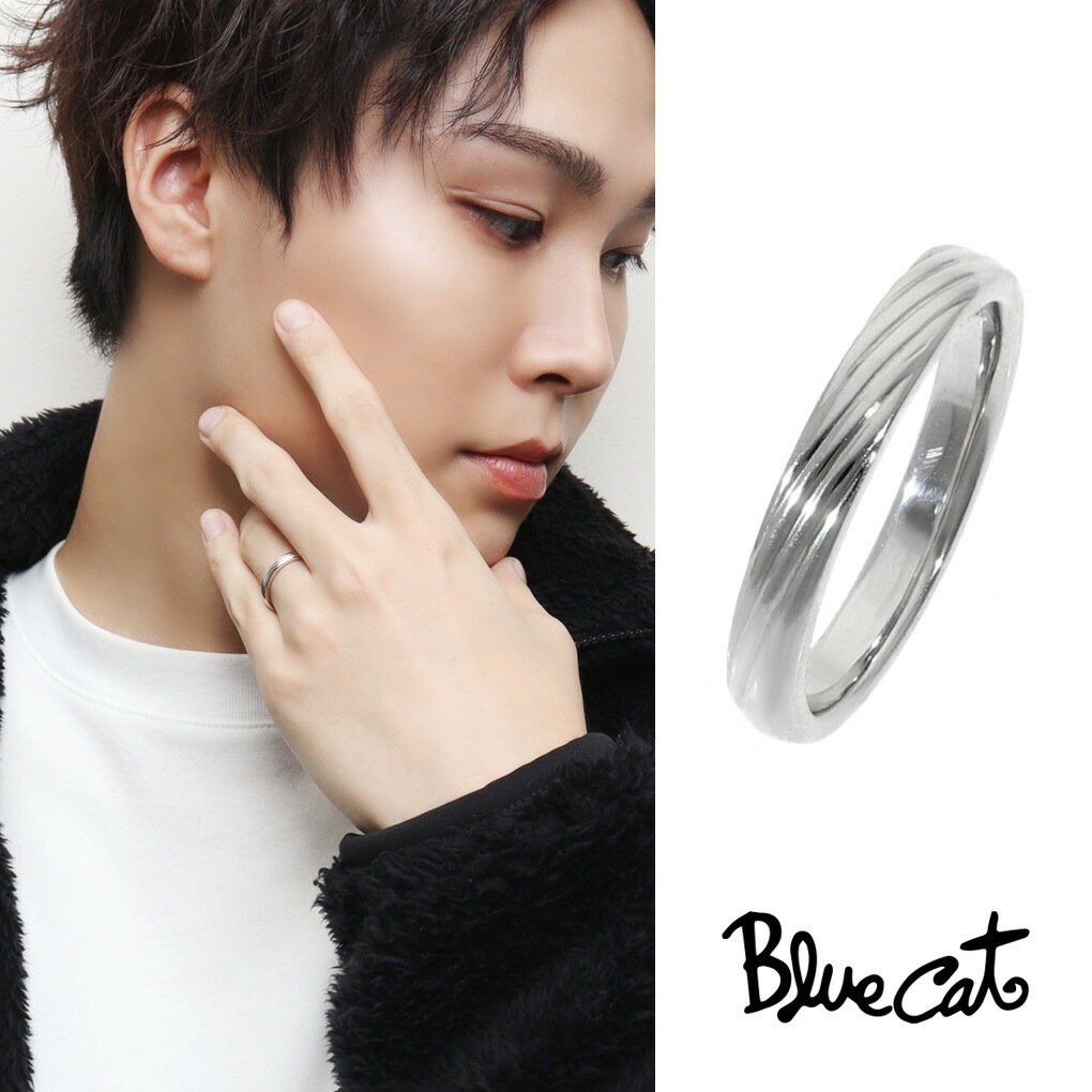 Blue Cat 甲丸 ライン リング 指輪 13～21号 シルバー925 シルバー 銀