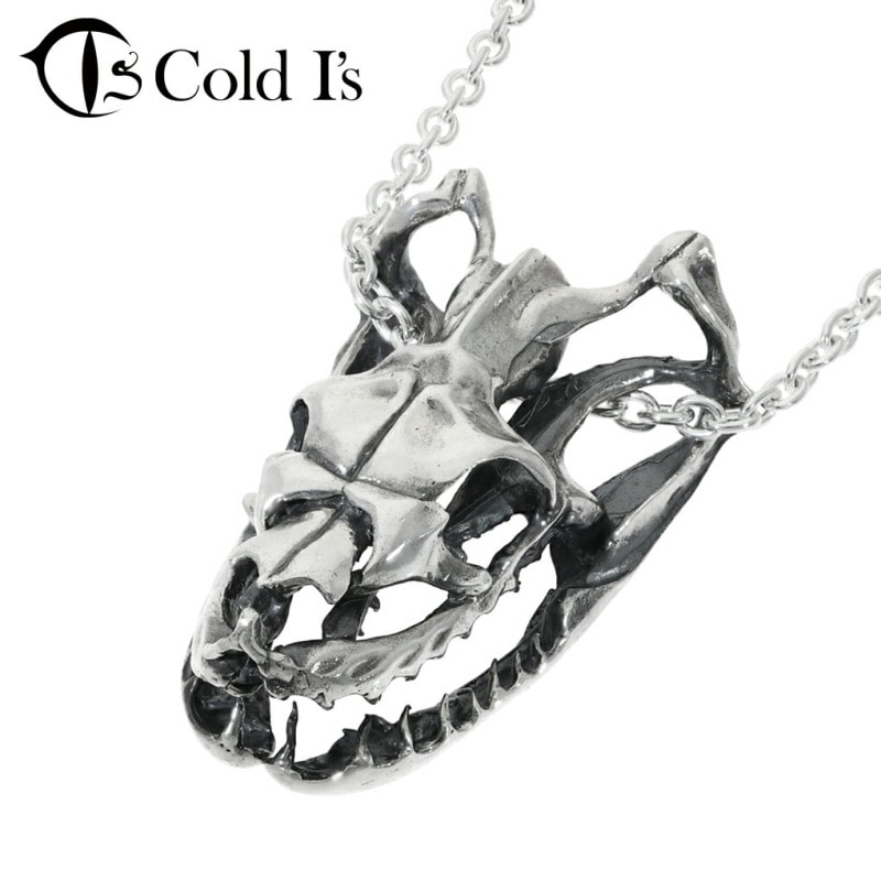 Cold I's ボア スカル ペンダント ネックレス ペンダントトップ