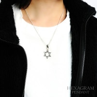 六芒星 ヘキサグラム シルバー ネックレス ペンダント ペンダント