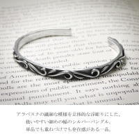 ✨️一点物✨️メンズ唐草バングル✨️ バングル シルバーアクセサリー 唐草シルバーバングル（メンズ