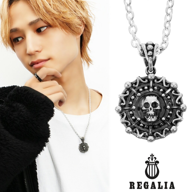 REGALIA ラテン スカル メダル シルバー ネックレス ペンダント