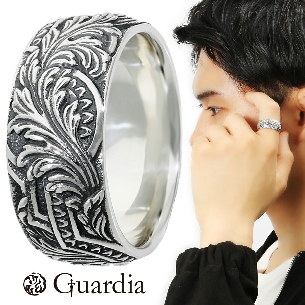 ガルディア Guardia アカンサス Acanthus リング 幅広 10mm 指輪 5～30