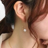 K18 アコヤ アメリカンピアス – I&JEWELRY