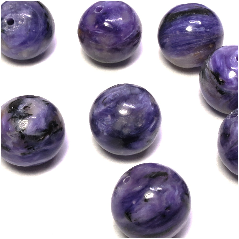 チャロアイト 12mm 天然石 ビーズ 丸玉 1玉売り 粒売り パワーストーン