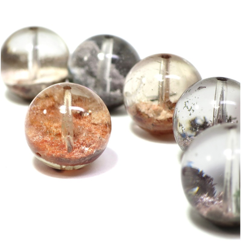 ガーデンクォーツ 約13mm 天然石 ビーズ 丸玉 1玉売り 粒売り 